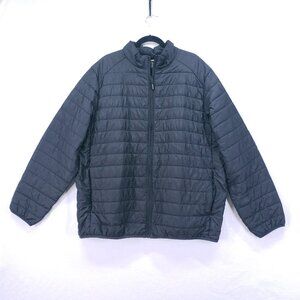 CORE 365 Warm Logik Prevail Packable Puffer Jacket Black Lightweight Size 2XL